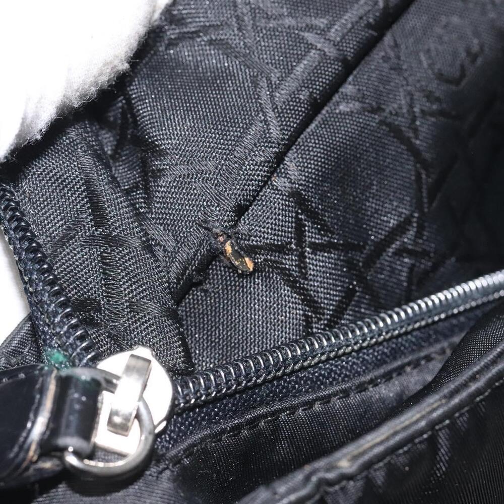Christian Dior Tote Bag Nylon Black Silver Auth fm4460 - Picture 11 of 16